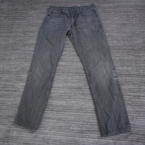 Levis 511 Slim Fit Jeans Mens 34x34 (Fit 33x30.5) Charcoal Gray Skinny‎ Denim